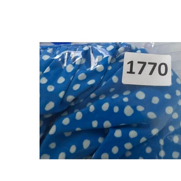 Chaps Womens Size 6 Sleeveless Dress Blue White Polka Dot V Neck Polyester - Picture 5 of 5